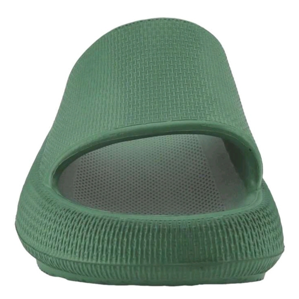 Green Slide Sandals